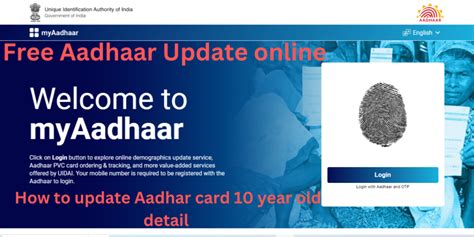 aadhar update in smart card|aadhaar update online free.